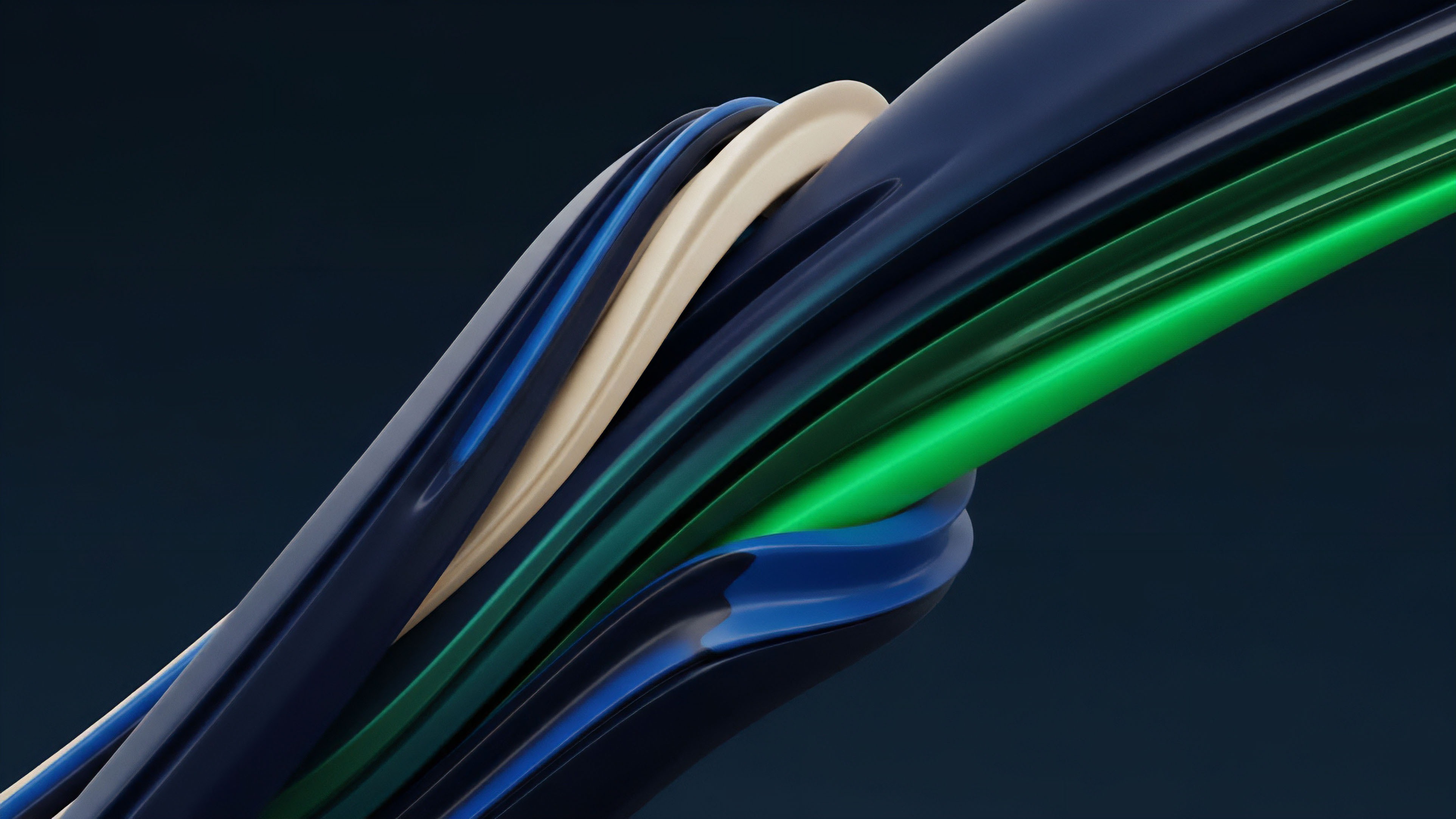 An abstract visualization portraying the interconnectedness of multi-asset derivatives within decentralized finance. The intertwined strands symbolize a complex structured product, where underlying assets and risk management strategies are layered. The different colors represent distinct asset classes or collateralized positions in various market segments. This dynamic composition illustrates the intricate flow of liquidity provisioning and synthetic asset creation across diverse protocols, highlighting the complexities inherent in managing portfolio risk and tokenomics within a robust DeFi ecosystem.