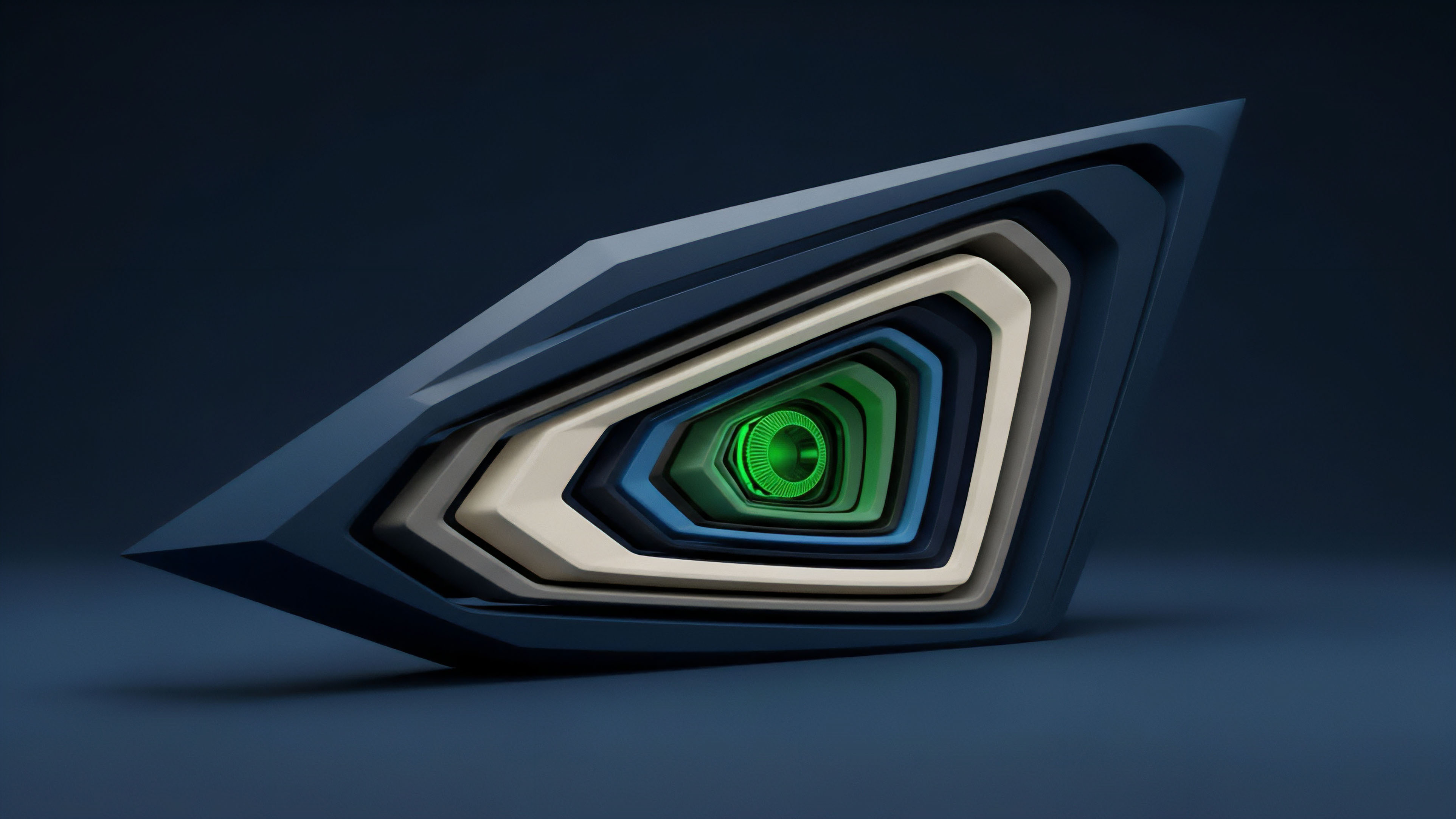 A detailed geometric structure featuring multiple nested layers converging to a vibrant green core. This visual metaphor represents the complexity of a decentralized finance DeFi protocol stack, where each layer symbolizes different collateral tranches within a structured financial product or nested derivatives. The green core signifies the value capture mechanism, representing generated yield or the execution of an algorithmic trading strategy. The angular design evokes precision in quantitative risk modeling and the intricacy required to navigate volatility surfaces in high-speed markets.