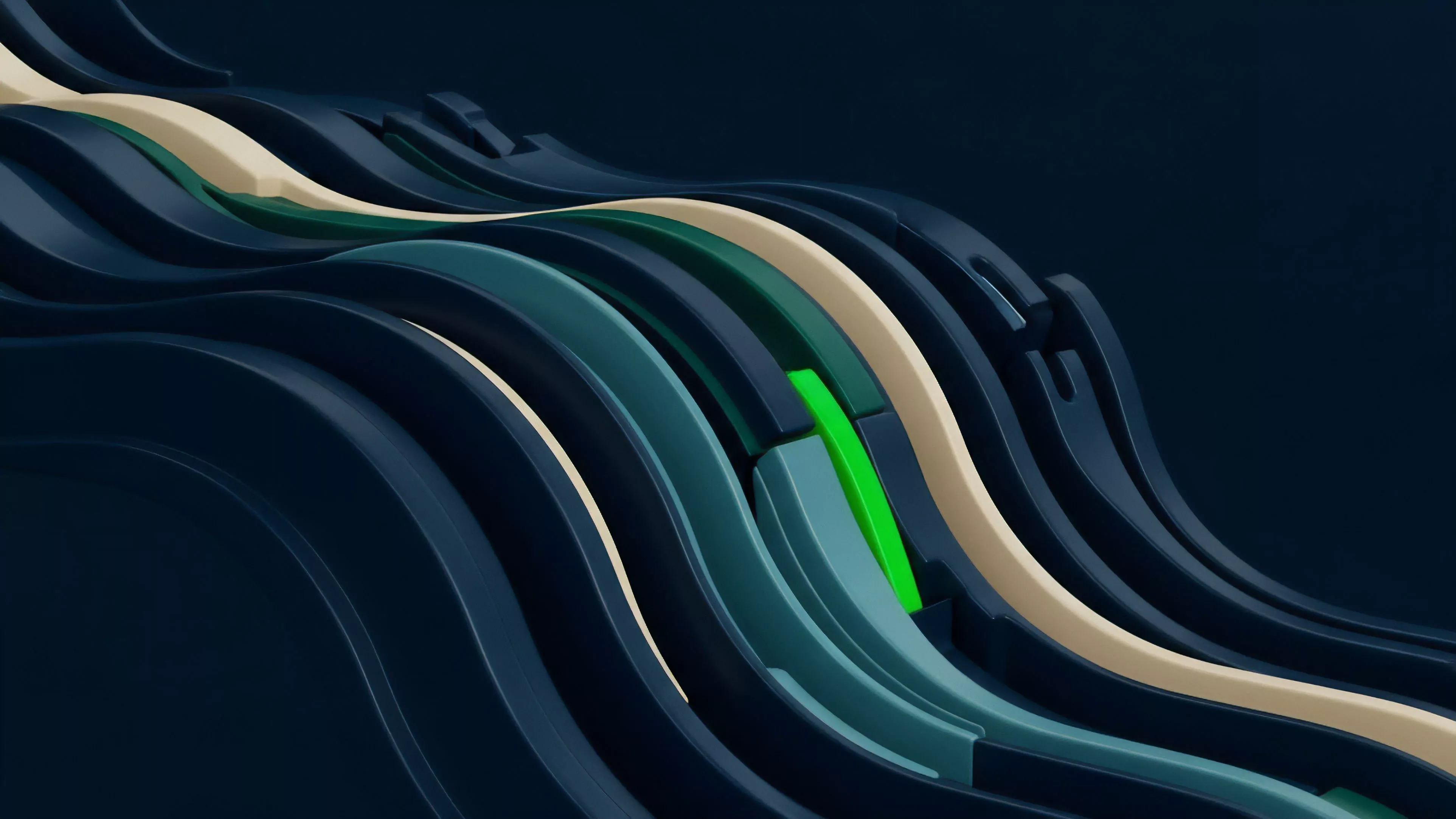 A multi-layer protocol architecture visualization representing the complex interdependencies within decentralized finance.