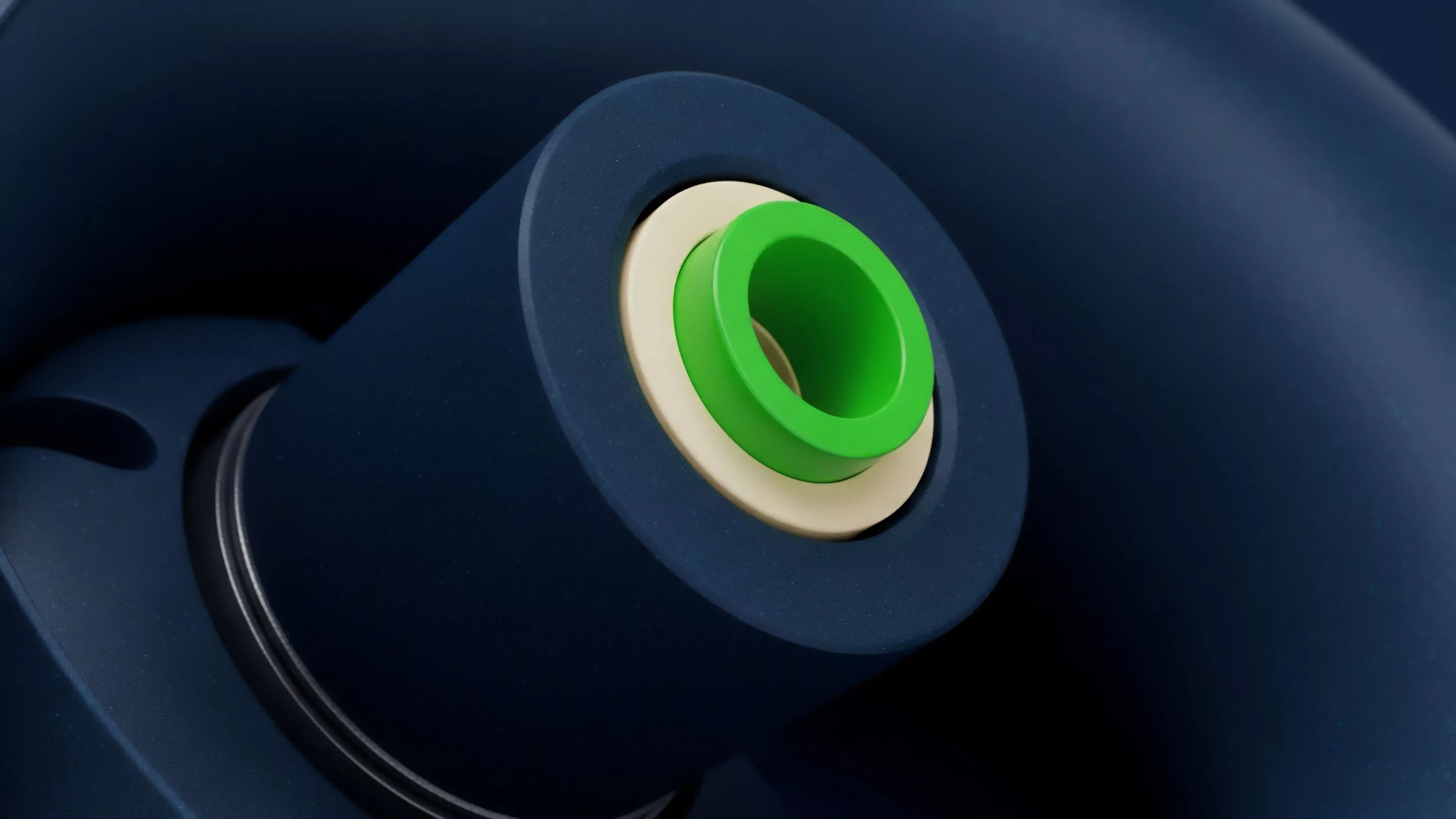 A detailed visualization representing a complex smart contract architecture for decentralized options trading.