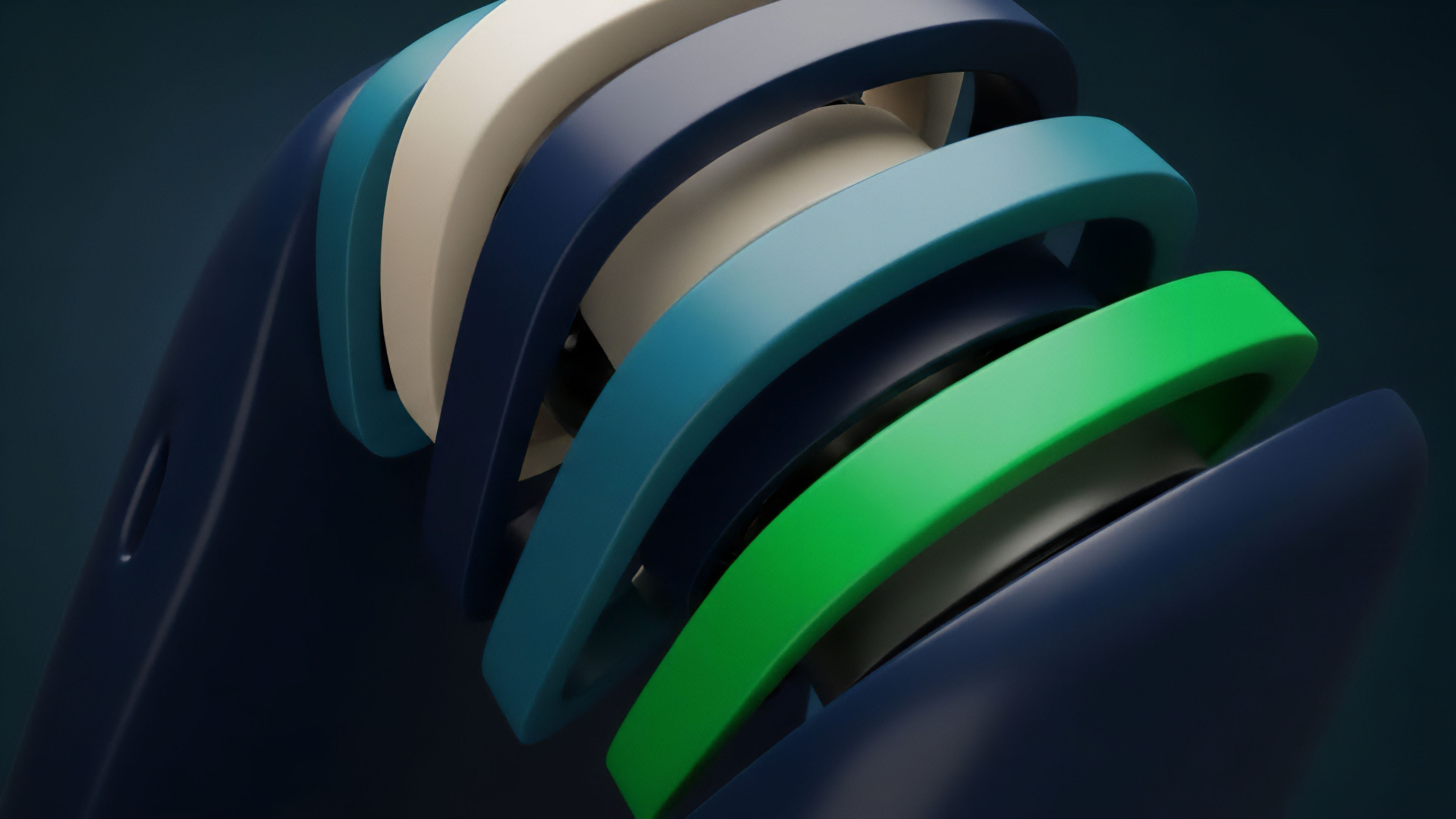 A detailed visualization shows layered, arched segments in a progression of colors, representing the intricate structure of financial derivatives within decentralized finance DeFi. Each segment symbolizes a distinct risk tranche or a component in a complex financial engineering structure, such as a synthetic asset or a collateralized debt obligation CDO. The varying colors illustrate different risk profiles and underlying liquidity pools. This layering effect visualizes derivatives stacking and the cascading nature of risk aggregation in advanced options trading strategies and automated market makers AMMs. The design emphasizes interconnectedness and the systemic dependencies inherent in nested smart contracts.