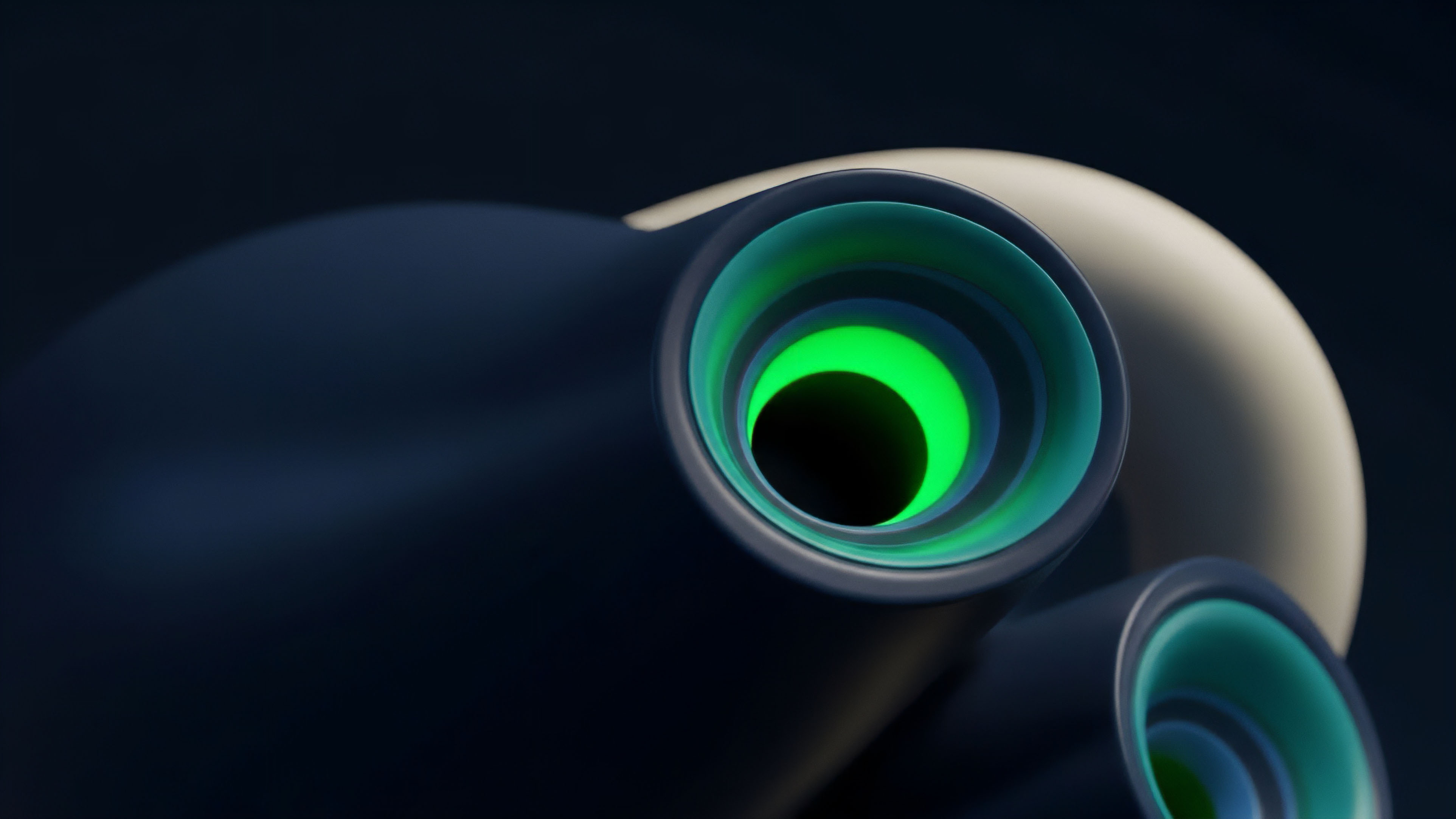 An abstract visualization representing layered structured financial products in decentralized finance. The central glowing green light symbolizes the high-yield junior tranche, where liquidity pools generate high risk-adjusted returns. The surrounding concentric layers represent senior tranches, illustrating how smart contracts manage collateral and risk exposure across different levels of synthetic assets. This architecture captures the intricate mechanics of automated market makers and complex perpetual futures strategies within a complex DeFi ecosystem.