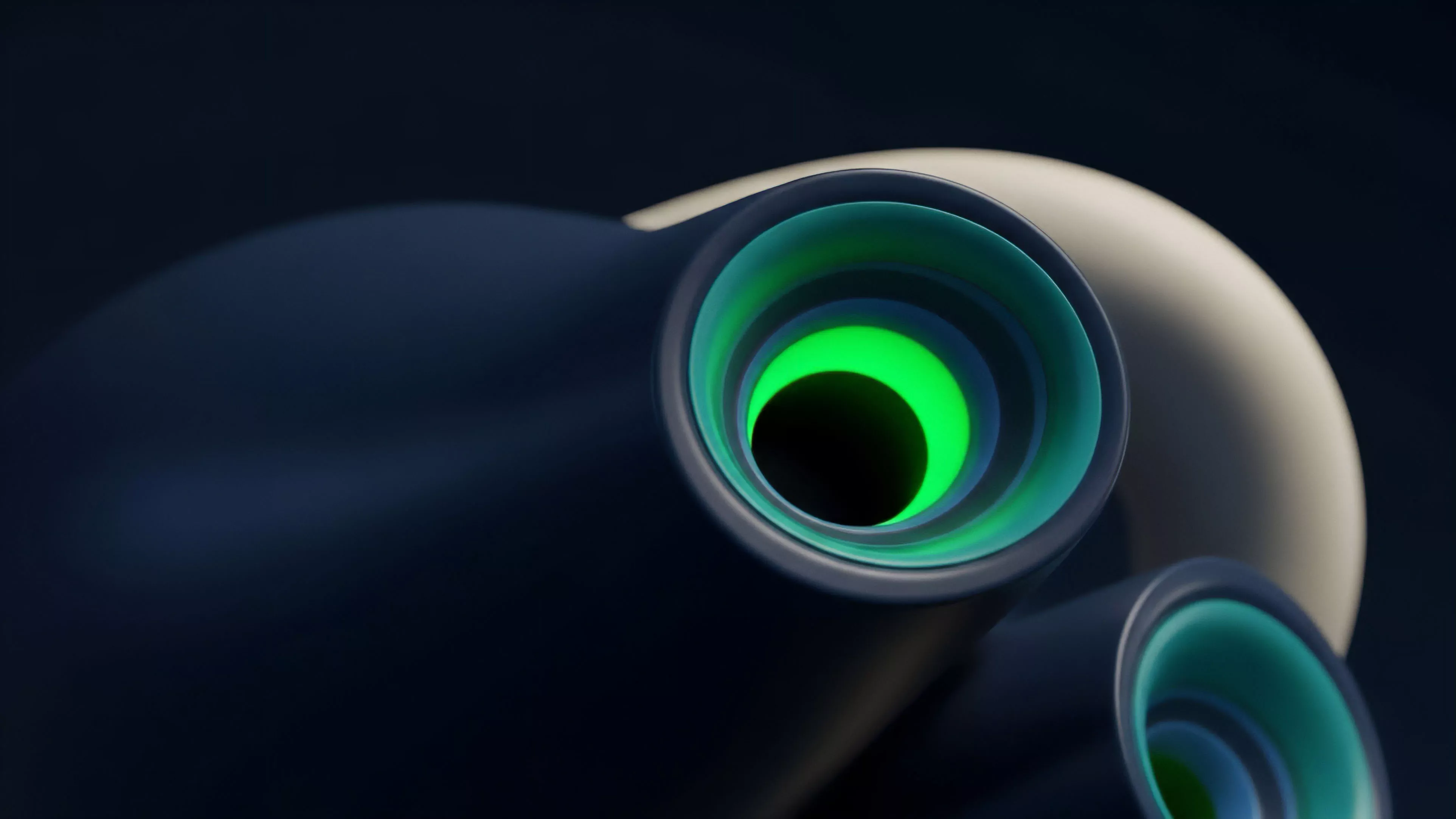 An abstract visualization representing layered structured financial products in decentralized finance.