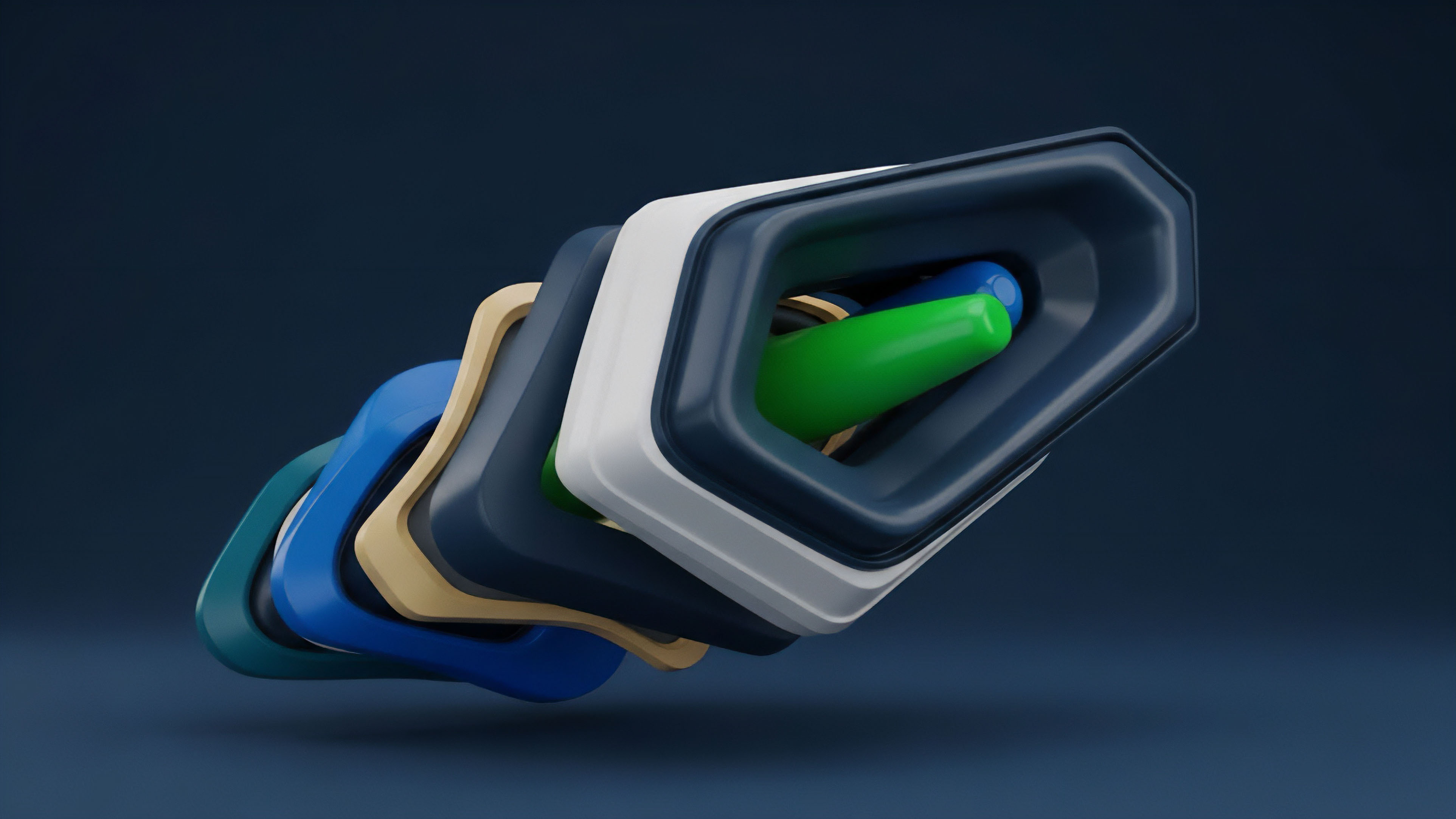 A layered architecture of nested octagonal frames represents complex financial engineering and structured products within decentralized finance. The successive frames illustrate different risk tranches within a collateralized debt position or synthetic asset protocol, where smart contracts manage liquidity risk. The depth of the layers visualizes the hierarchical nature of a derivatives market and algorithmic trading strategies that require sophisticated quantitative models for accurate risk assessment and yield generation.