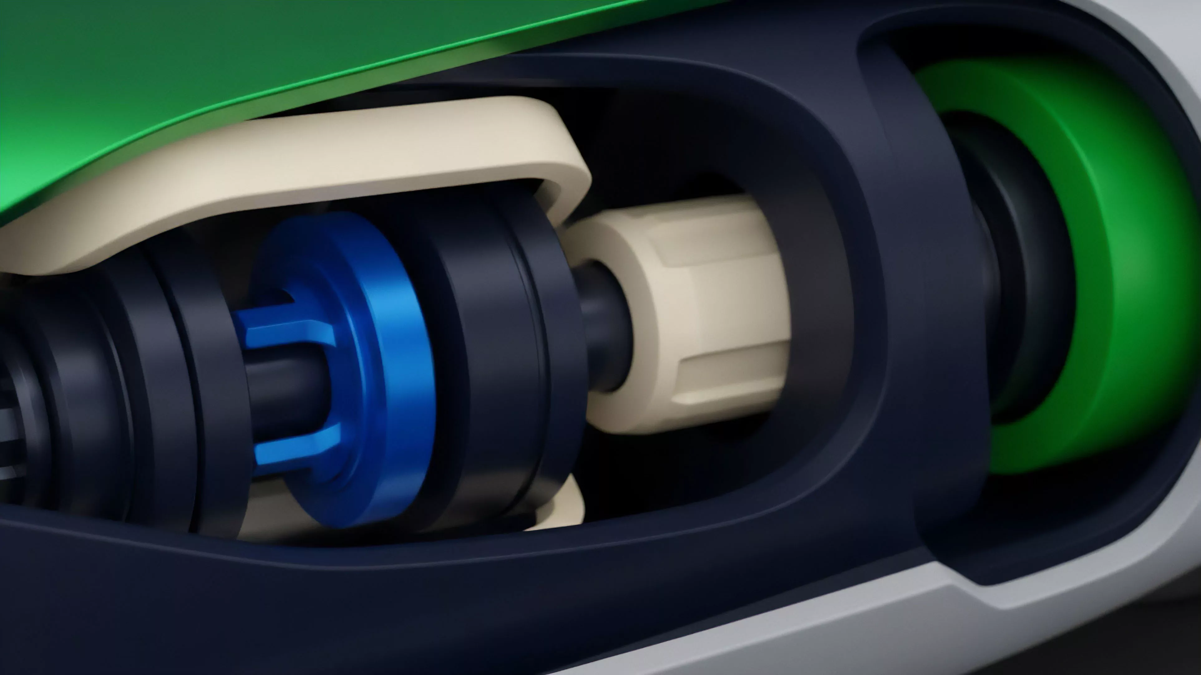 A cutaway view of precision-engineered components visually represents the intricate smart contract logic of a decentralized derivatives exchange.