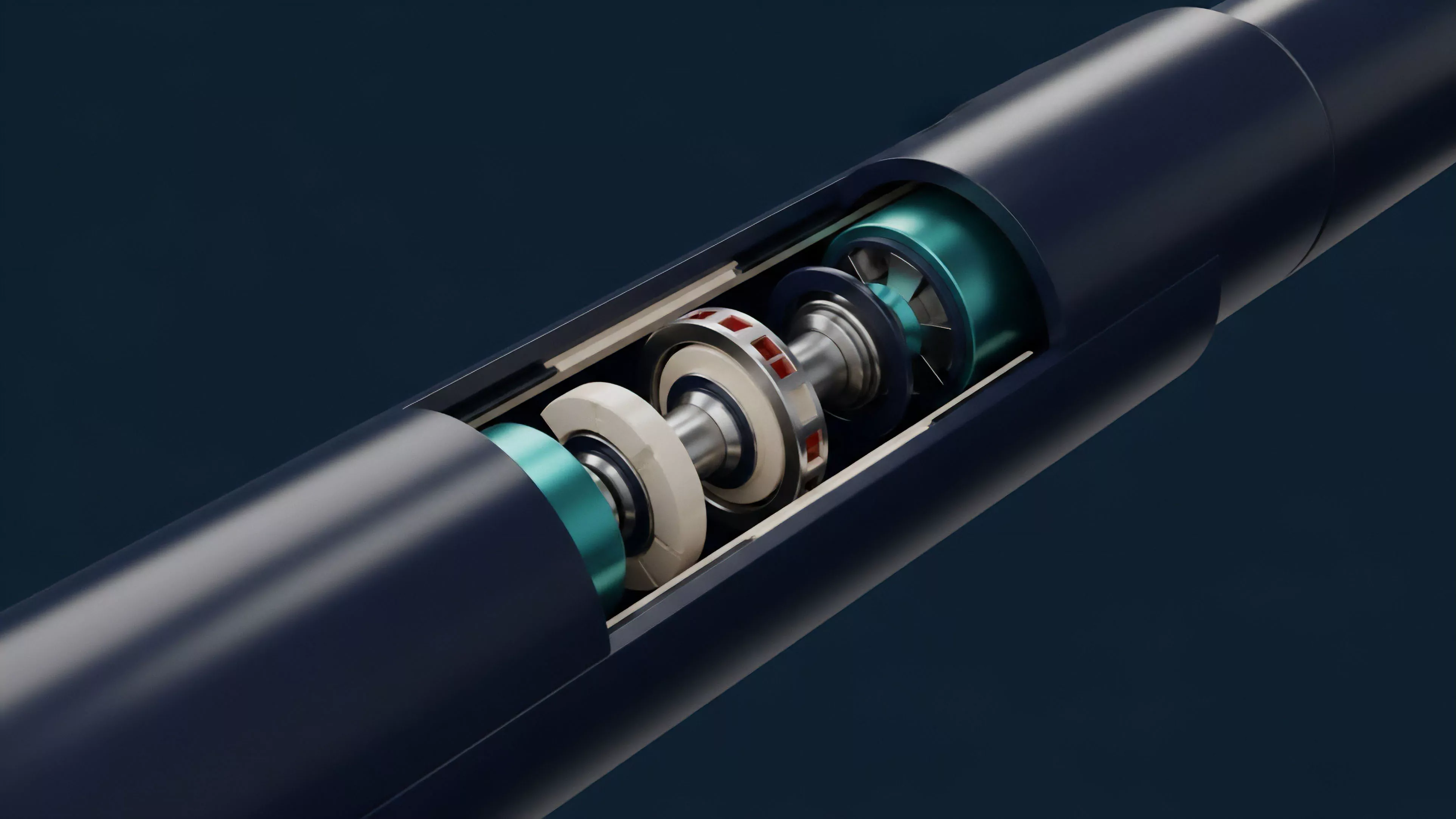 A detailed cutaway view reveals the inner workings of a high-tech mechanism, depicting the intricate components of a precision-engineered financial instrument. The internal structure symbolizes the complex algorithmic trading logic used in decentralized finance DeFi. The rotating elements represent liquidity flow and execution speed necessary for high-frequency trading and arbitrage strategies. This mechanism illustrates the composability and smart contract processes crucial for yield generation and impermanent loss mitigation in perpetual swaps and options pricing. The design emphasizes protocol efficiency for risk management.