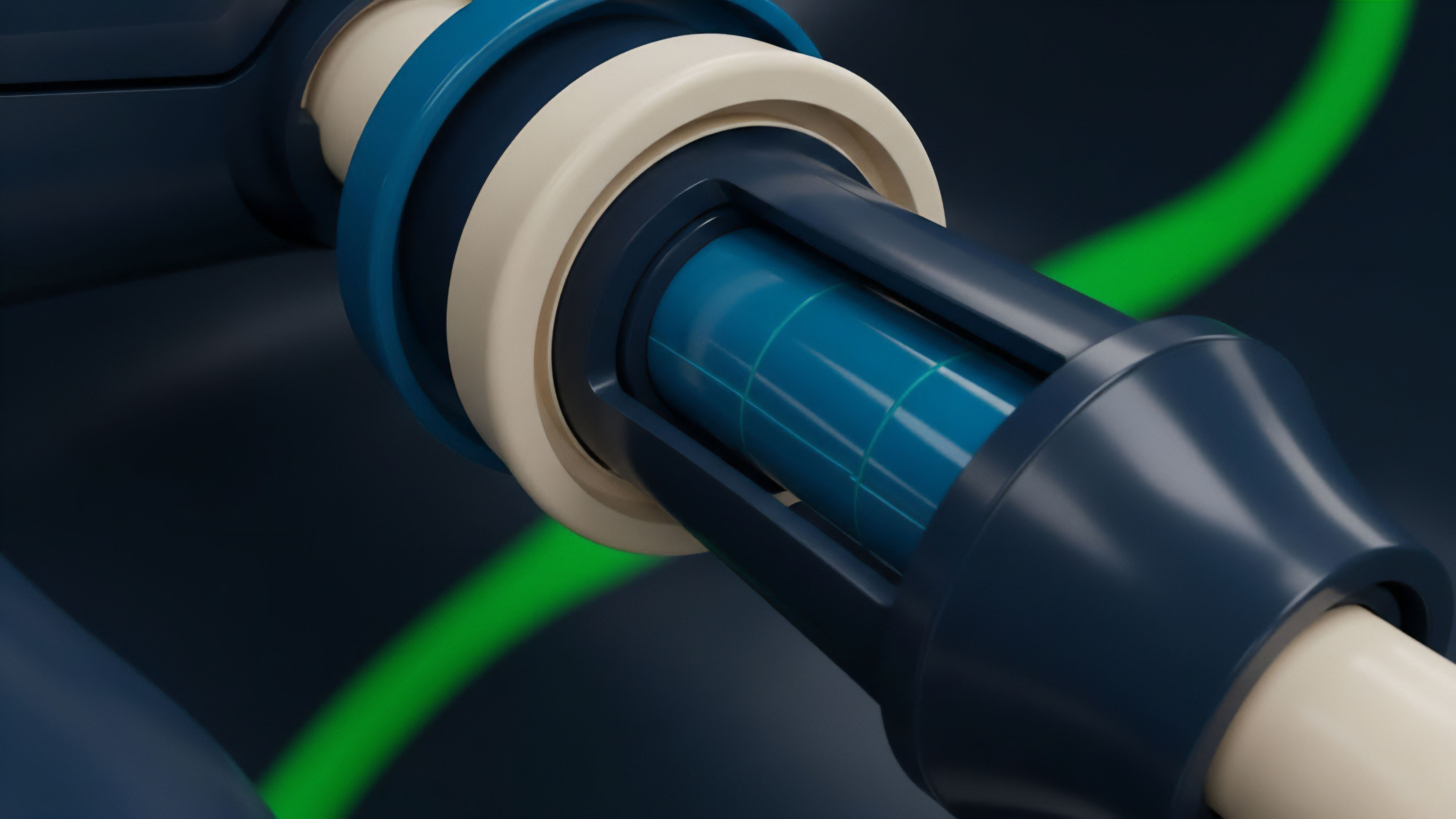 A detailed visualization of a mechanical joint illustrates the secure architecture for decentralized financial instruments. The central blue element with its grid pattern symbolizes an execution layer for smart contracts and real-time data feeds within a derivatives protocol. The surrounding locking mechanism represents the stringent collateralization and margin requirements necessary for robust risk management in high-frequency trading. This structure metaphorically describes the seamless integration of liquidity management within decentralized finance DeFi ecosystems.