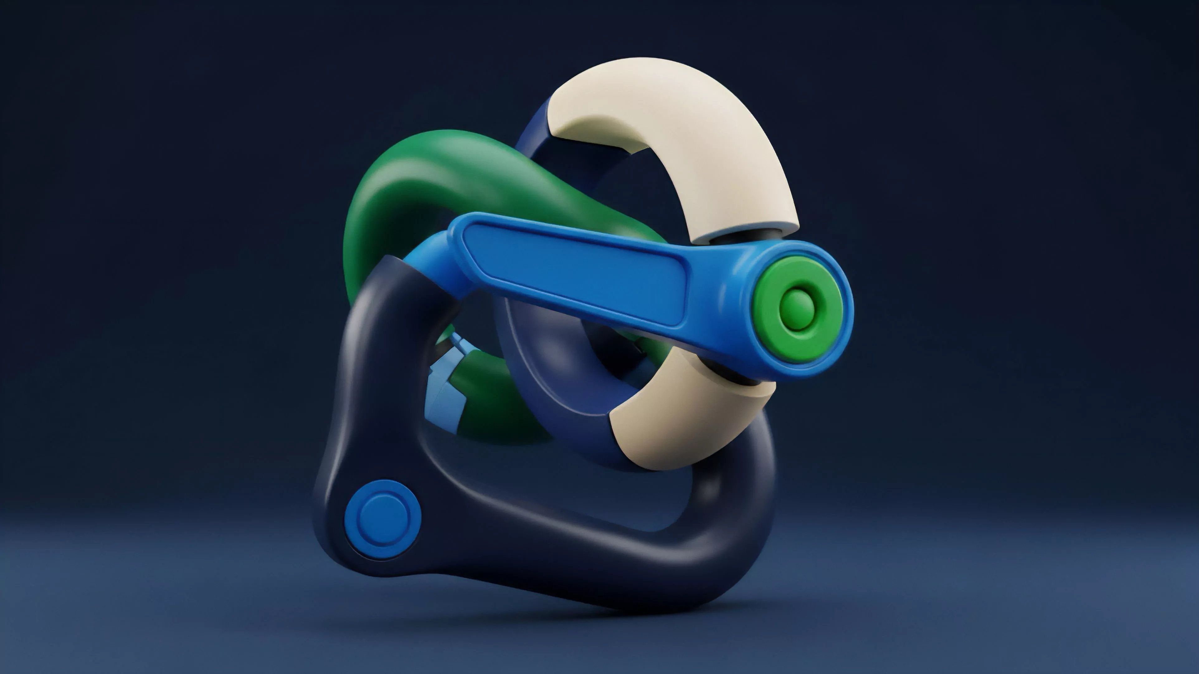 A complex abstract visualization of interconnected components representing the intricate architecture of decentralized finance protocols.