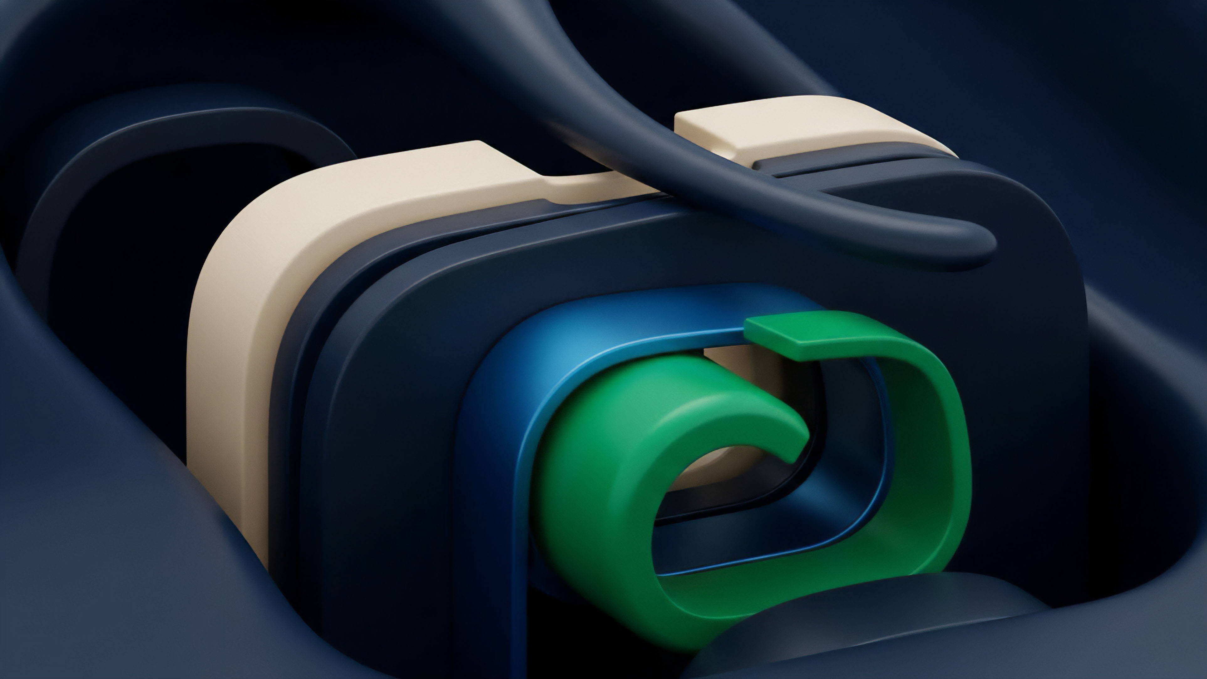 A layered mechanism composed of dark blue, cream, and vibrant green segments visualizes a structured financial product. The interlocking components represent the intricate logic of a complex options spread or a multi-leg derivative strategy. The central green element symbolizes the underlying asset or collateralized debt position CDP locked within a smart contract architecture. The surrounding layers of beige and dark blue illustrate the risk-hedging strategies and premium calculations inherent in synthetic asset creation within a decentralized finance ecosystem.