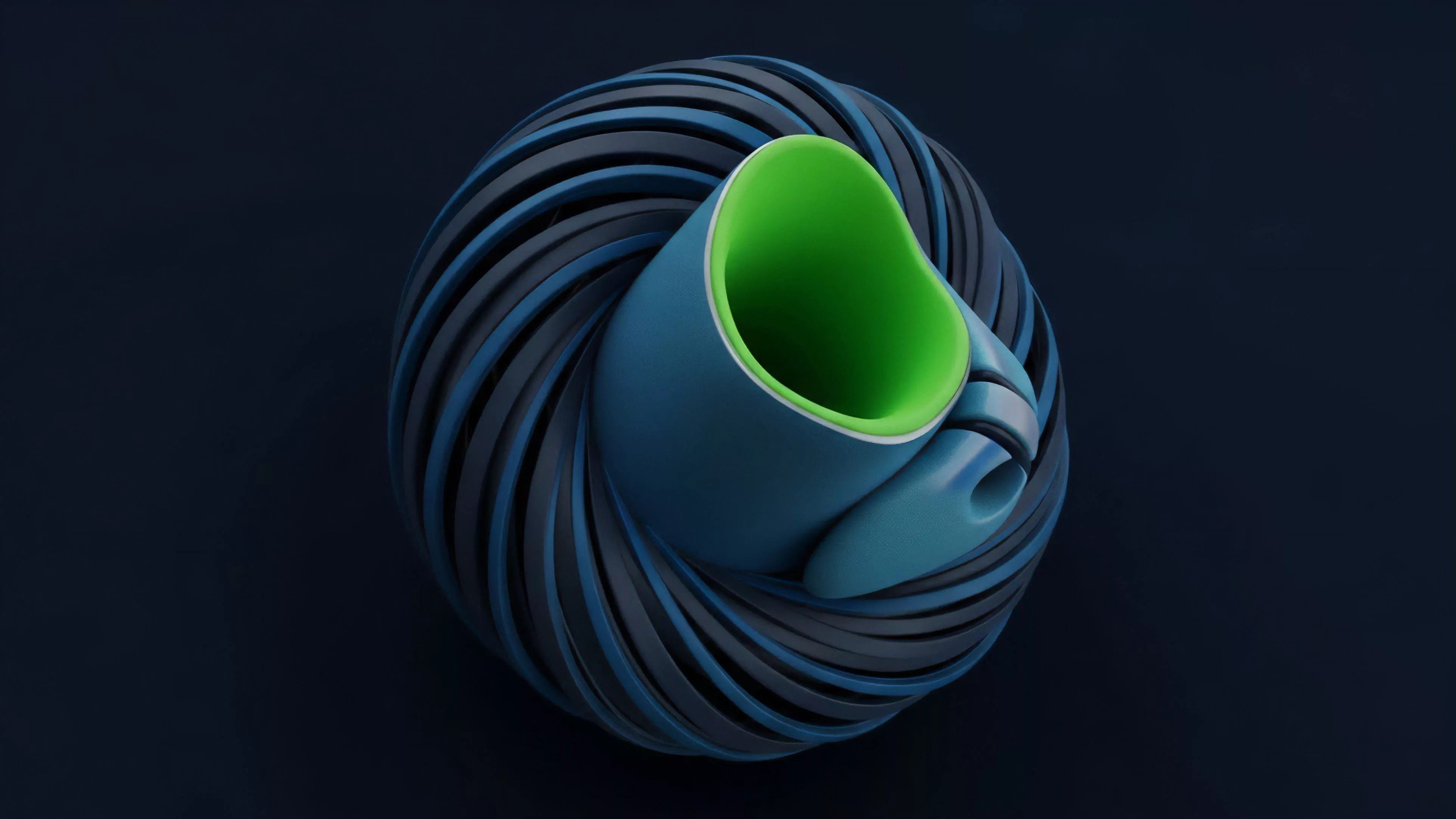 A highly structured financial instrument depicted as a core asset with a prominent green interior, symbolizing yield generation, enveloped by complex, intertwined layers representing various tranches of risk and return.