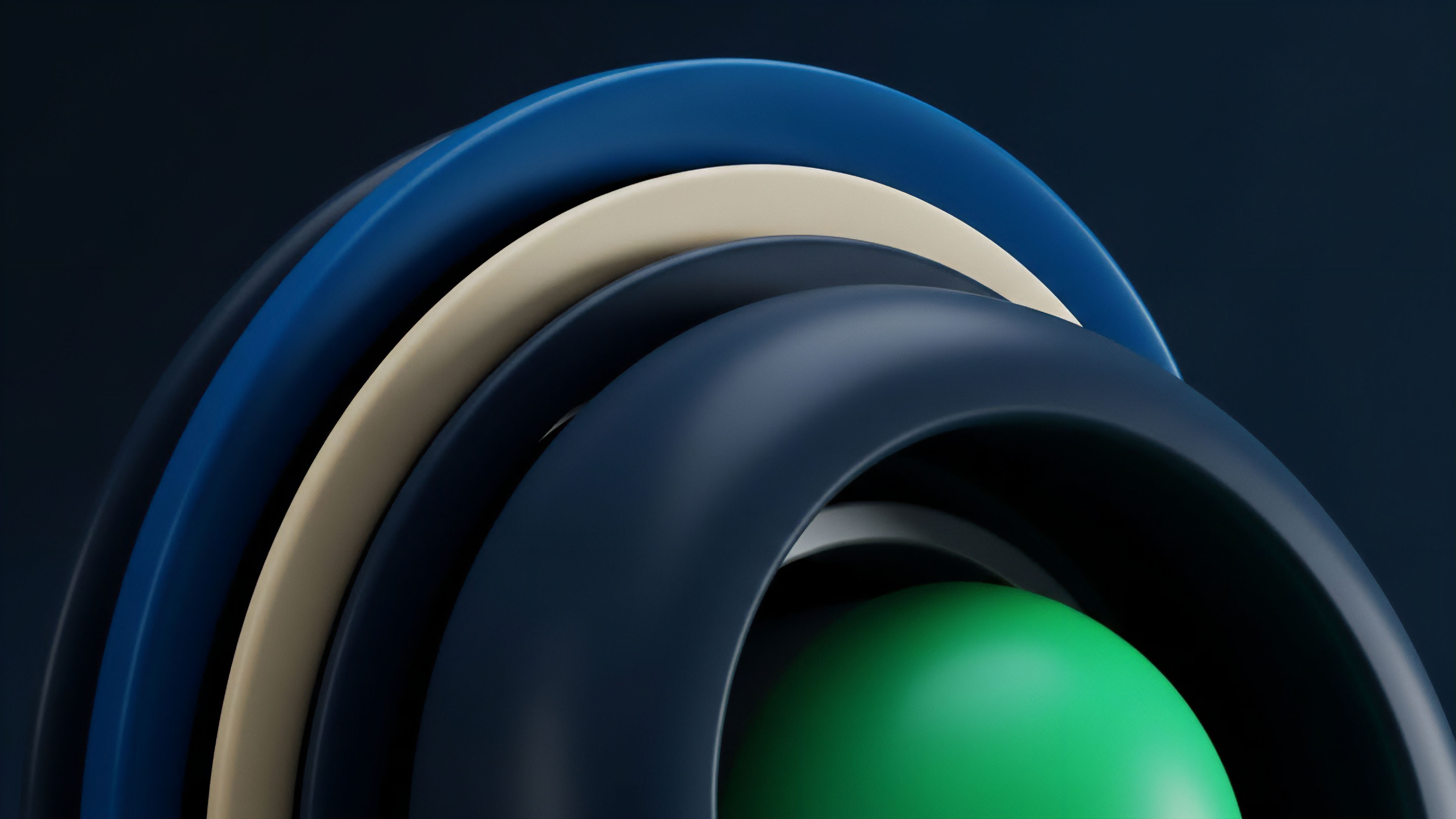 An abstract visualization depicts a structured finance framework where a vibrant green sphere represents the core underlying asset or collateral. The concentric, layered bands symbolize risk stratification tranches within a decentralized derivatives market. These nested structures illustrate the complex smart contract logic and collateralization mechanisms utilized to create synthetic assets. The varying layers represent different risk profiles and liquidity provision strategies essential for delta hedging and protecting the underlying asset from market volatility within a robust DeFi protocol.