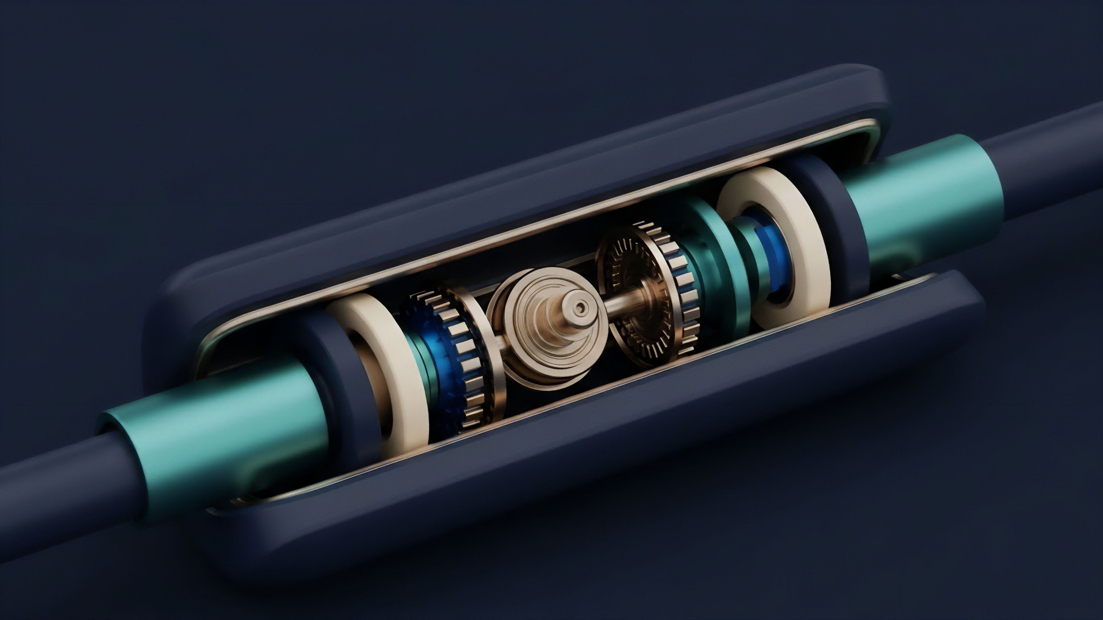 A detailed cross-section view of a high-tech mechanism, featuring interconnected gears and shafts, symbolizes the precise smart contract logic of a decentralized finance DeFi risk engine. The intricate components represent the calculations for collateralization ratio, margin requirements, and automated market maker AMM functions within perpetual futures and options contracts. This visualization illustrates the critical role of real-time oracle feeds and algorithmic precision in governing the settlement processes and mitigating counterparty risk in sophisticated derivatives markets.