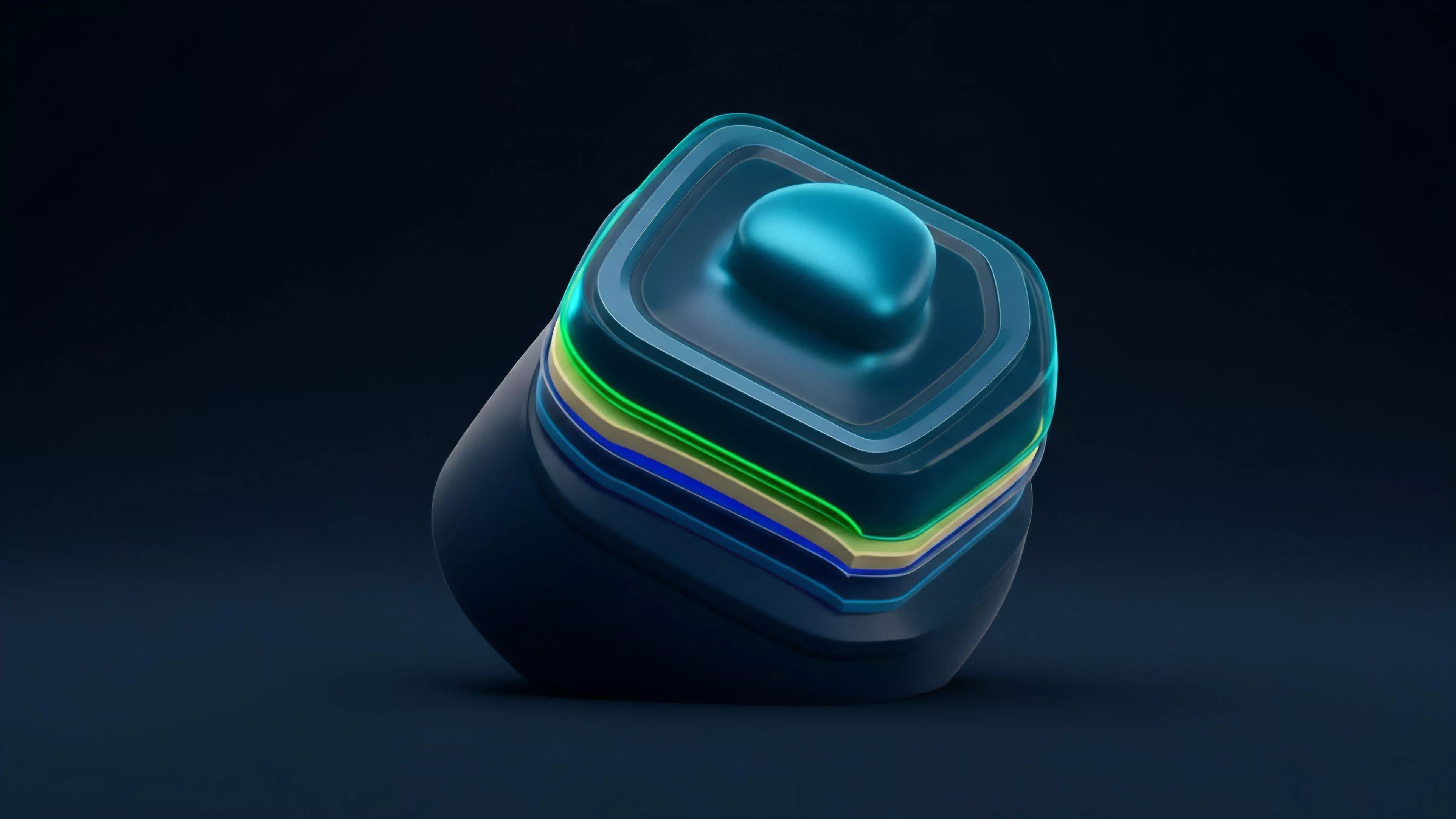 A futuristic, abstract object visualizes the complexity of a multi-layered derivative product.