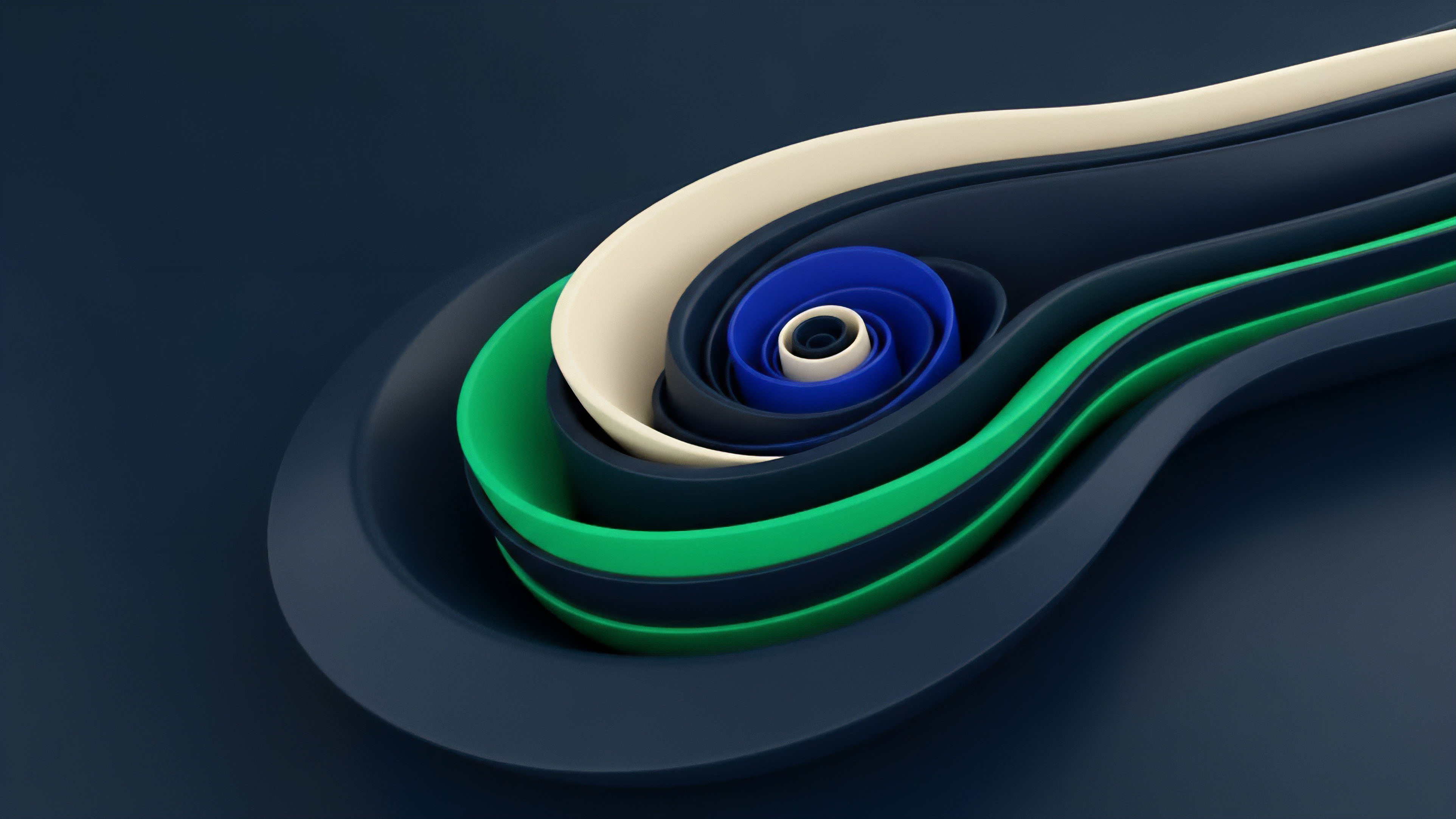 A three-dimensional structure portrays a multi-asset investment strategy within decentralized finance protocols. The layered contours depict distinct risk tranches, similar to collateralized debt obligations or structured products. Each layer represents varying levels of risk exposure and collateralization, flowing toward a central liquidity pool. The bright colors signify different asset classes or yield generation strategies, illustrating how capital provisioning and risk management are intertwined in a complex financial structure where nested derivatives create multi-layered risk profiles. This visualization emphasizes the depth and complexity of modern market mechanics.