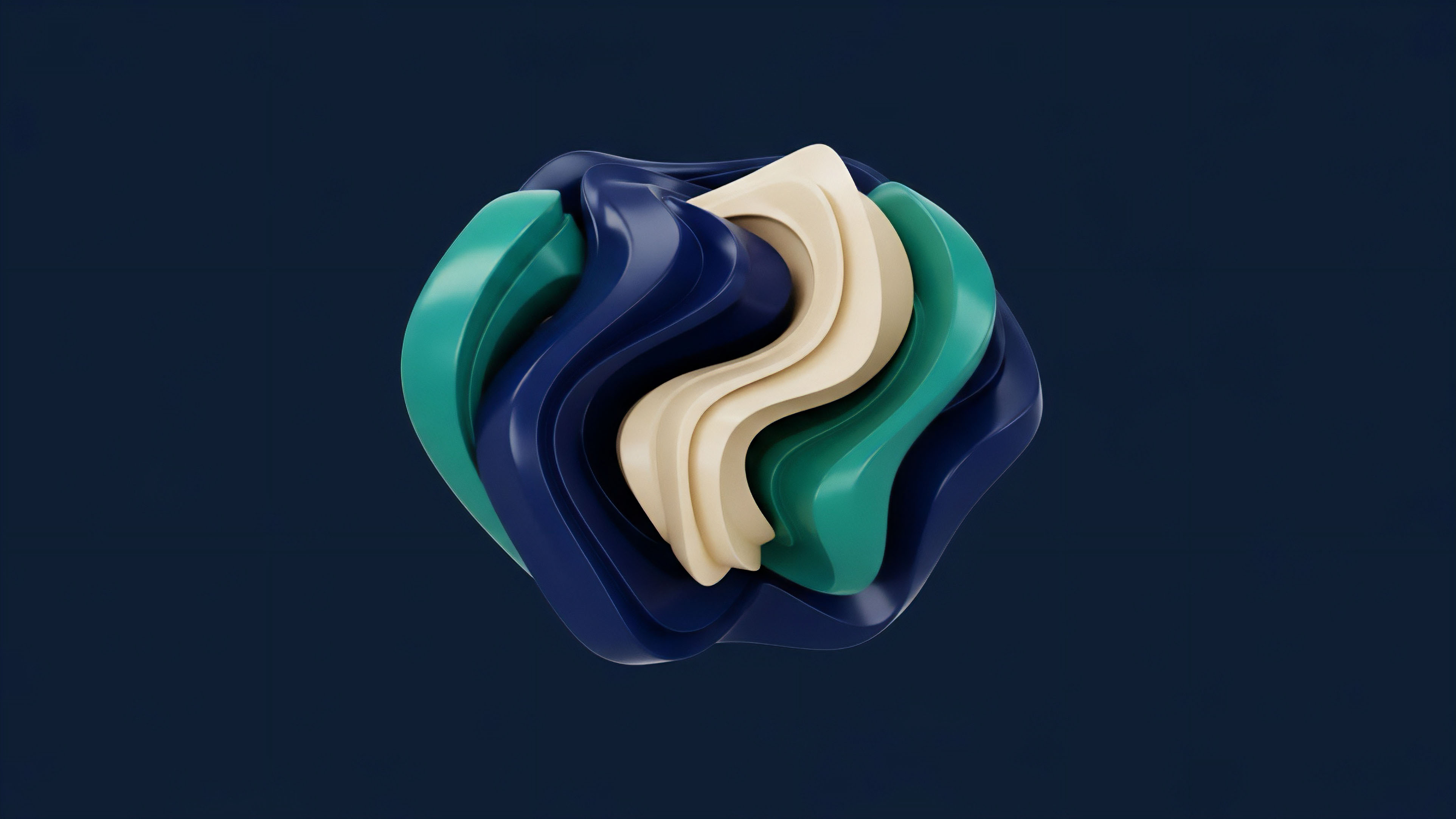 An abstract layered structure visualizes intricate financial derivatives and structured products in a decentralized finance ecosystem. Interlocking layers represent different tranches or positions within a liquidity pool, illustrating risk-hedging strategies like delta hedging against impermanent loss. The form's undulating nature visually captures market volatility dynamics and the complexity of an options chain. The different color layers signify distinct asset classes and their interconnectedness within an Automated Market Maker AMM framework.