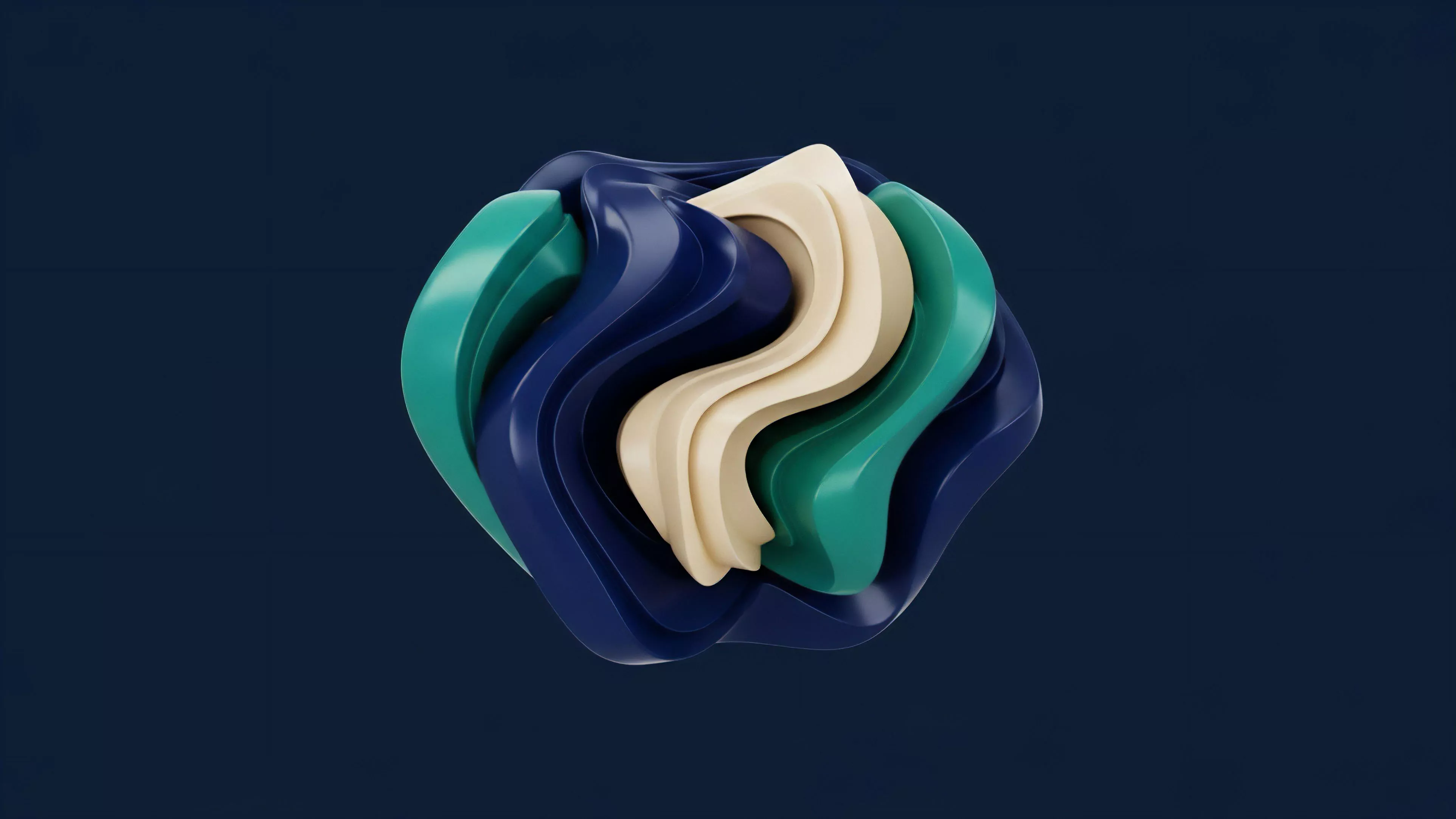 An abstract layered structure visualizes intricate financial derivatives and structured products in a decentralized finance ecosystem. Interlocking layers represent different tranches or positions within a liquidity pool, illustrating risk-hedging strategies like delta hedging against impermanent loss. The form's undulating nature visually captures market volatility dynamics and the complexity of an options chain. The different color layers signify distinct asset classes and their interconnectedness within an Automated Market Maker AMM framework.