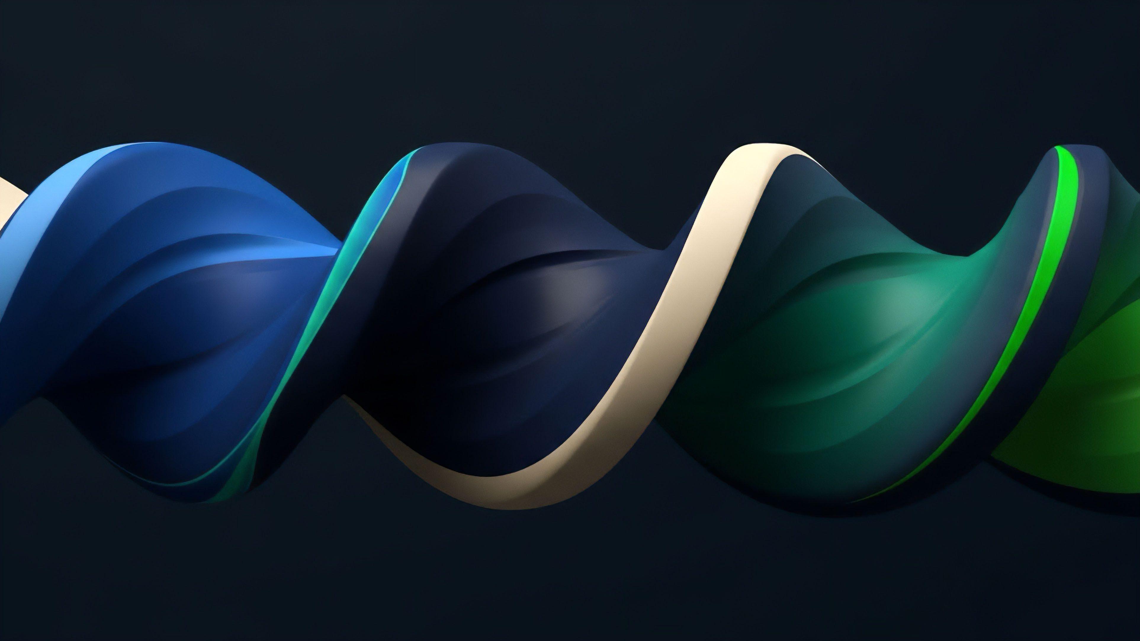 A dynamic abstract form twisting through space, representing the volatility surface and complex structures within financial derivatives markets. The color transition from deep blue to vibrant green symbolizes the shifts between bearish risk-off sentiment and bullish price discovery phases. The continuous motion illustrates the flow of liquidity and market depth in decentralized finance protocols. The intertwined form represents asset correlation and risk stratification in structured products, where algorithmic trading models adapt to changing market conditions and manage impermanent loss.