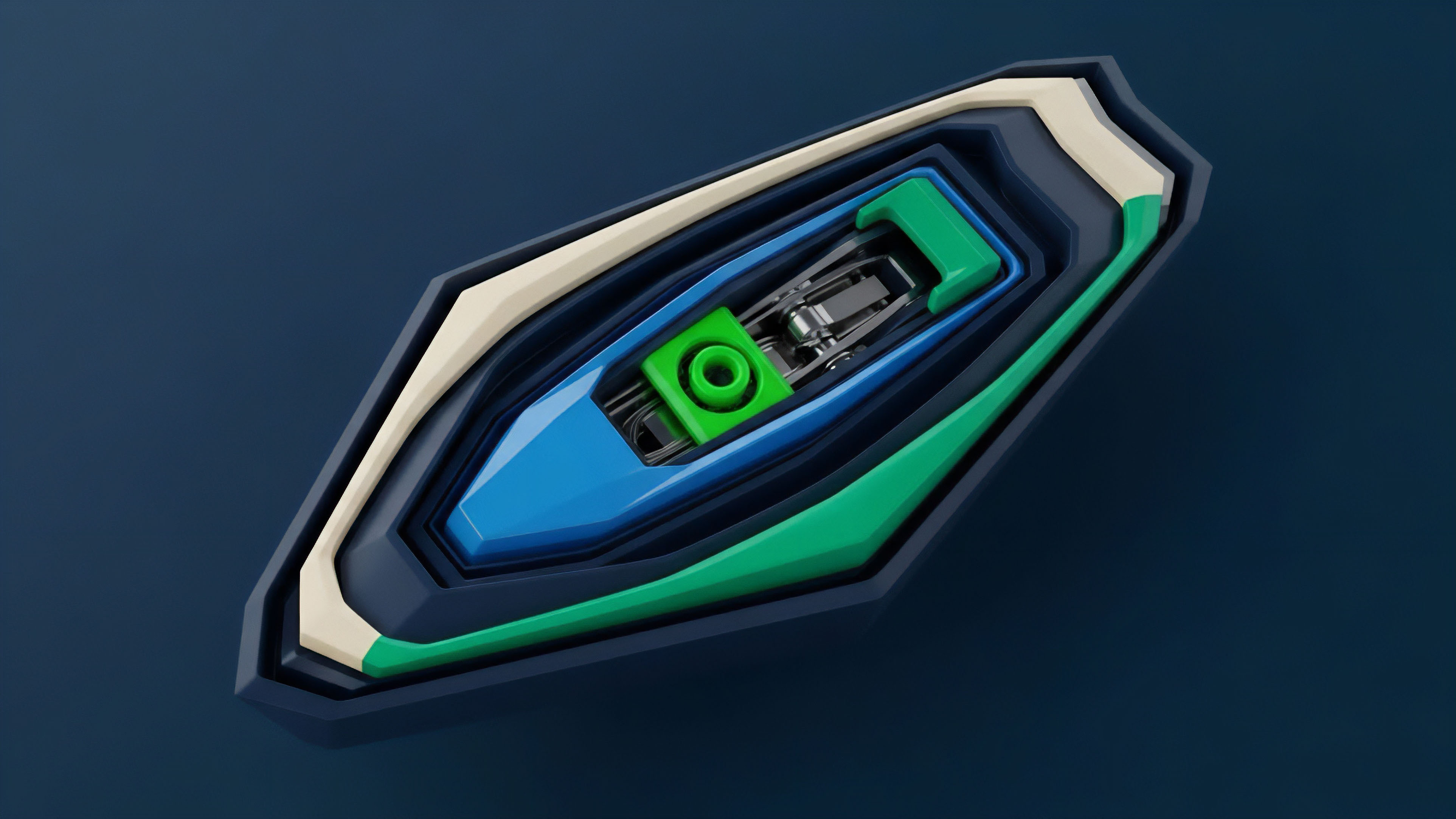 A multi-layered structure visually represents a structured financial product in decentralized finance DeFi. The bright blue and green core signifies a synthetic asset or a high-yield trading position. This core is encapsulated by several protective layers, representing a sophisticated risk stratification strategy. These layers function as collateralization mechanisms and hedging shields against market volatility. The nested architecture illustrates the composability of derivative contracts, where assets are wrapped in layers of security and liquidity provision protocols. This design emphasizes robust collateral management and mitigation of counterparty risk within a transparent framework.