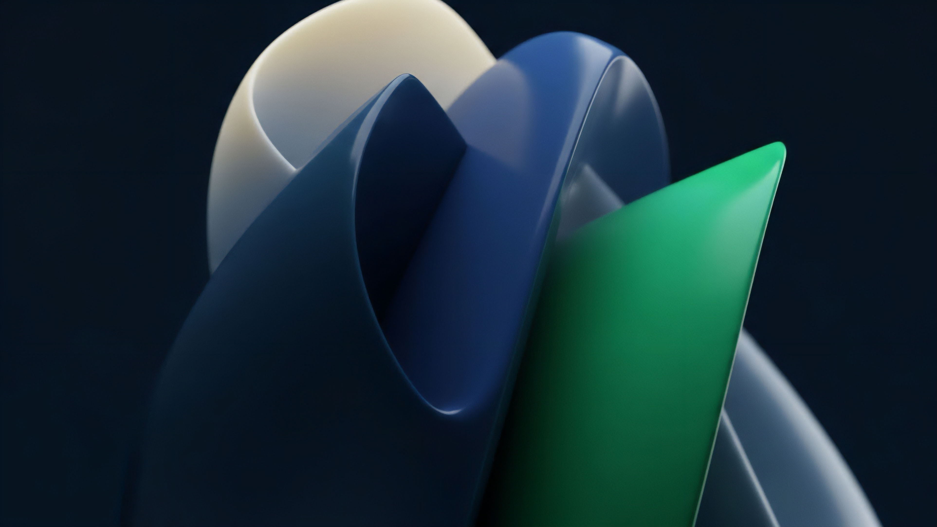 Dynamic abstract forms visualize the interconnectedness of complex financial instruments in decentralized finance. The layered structures represent structured products and multi-asset derivatives where risk exposure and liquidity provision interact across different protocol layers. The prominent green element signifies an asset’s price discovery or positive yield generation from a specific staking mechanism or liquidity pool. This illustrates the complex risk propagation inherent in leveraged trading and counterparty risk management in DeFi protocols.