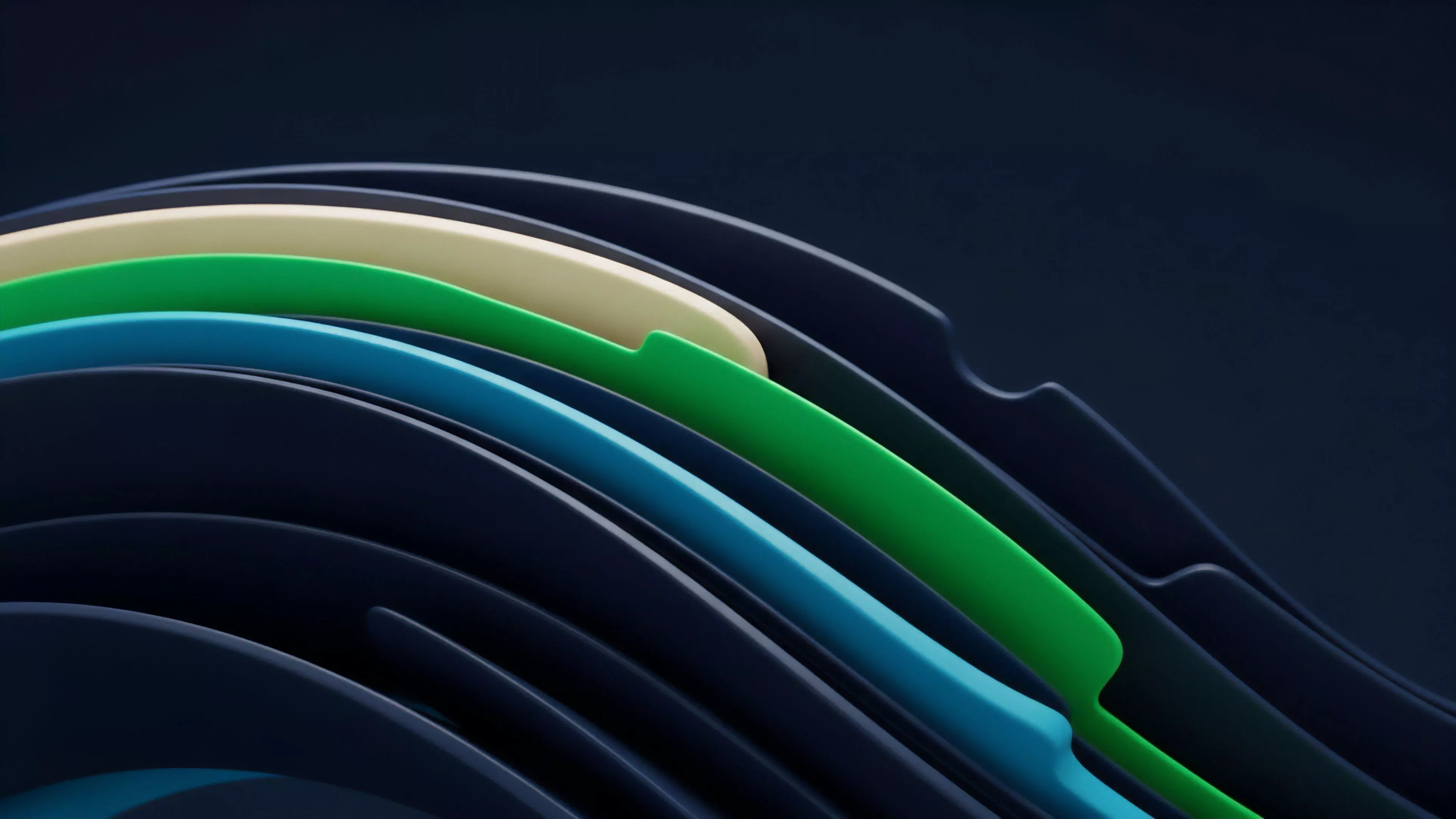 The abstract visual metaphor represents the intricate layering of risk within decentralized finance derivatives protocols.