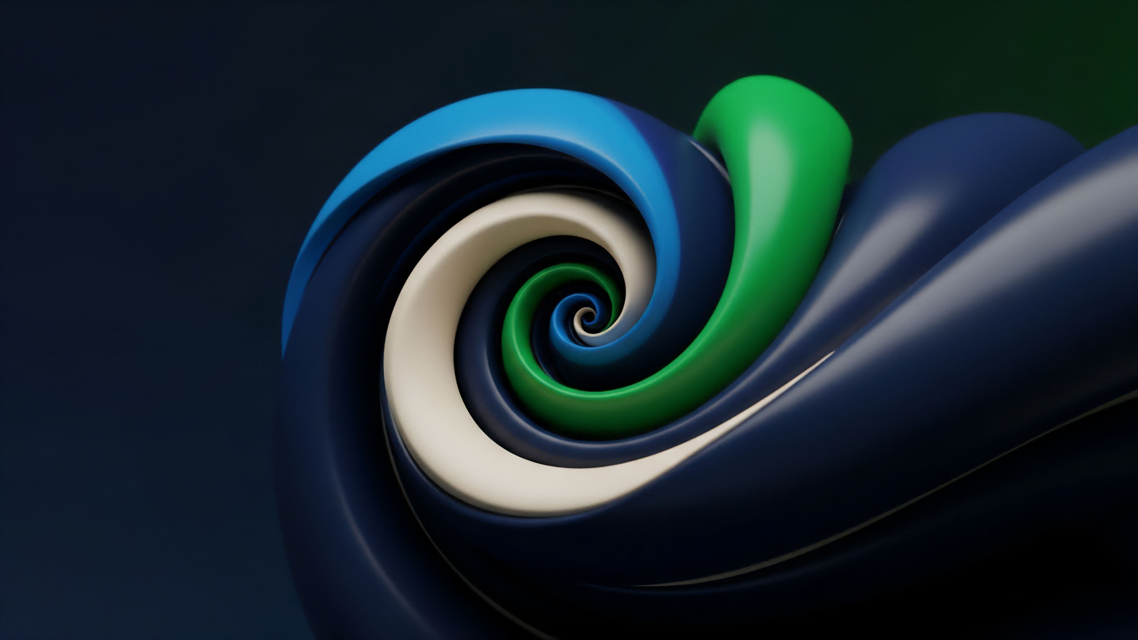 A deep, abstract spiral visually represents the complex structure of layered financial derivatives, where multiple tranches of collateralized assets green, white, and blue aggregate risk. This vortex illustrates the interconnectedness of synthetic assets and options chains within decentralized finance DeFi. The continuous flow symbolizes liquidity depth and market momentum, while the converging point highlights systemic risk accumulation and potential cascading failures in highly leveraged positions due to price action.